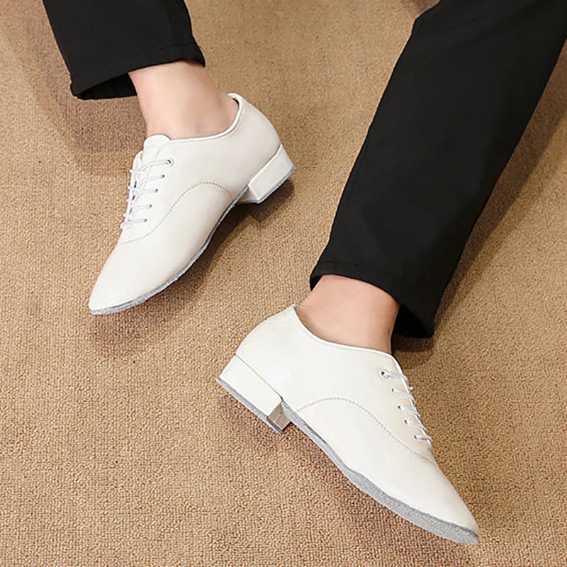 Sneaker Leather Latin Dance Shoes