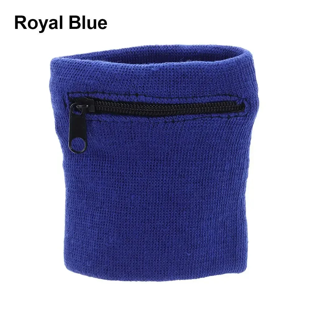Sports Wristband Zipper Wrist Support Wallet Multifunction Gym Running Arm Band Bag Key Card Storage Bag Cycling Purse Sweatband