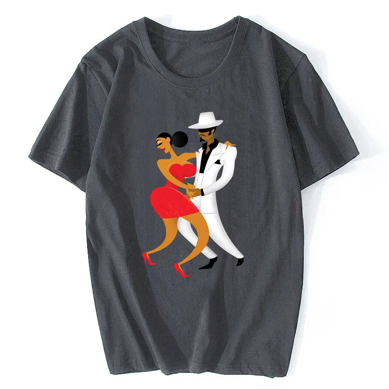 Salsa in Cuba T Shirt Cotton Tshirt