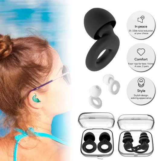 Loop Quiet Ear Plugs for Noise Reduction for Sleeping Silicone Ear Plugs for Swimming Motorbike Noise Filtering Ear Plugs