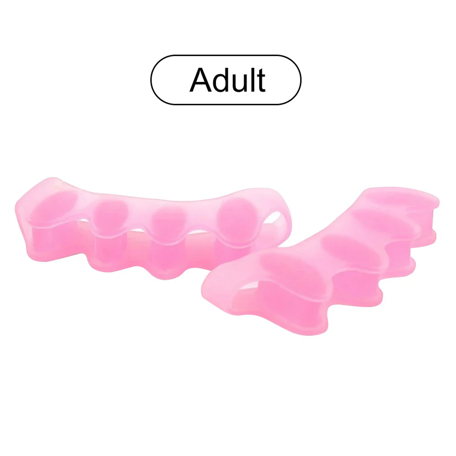 2/4Pcs Toe Separator Corrector Soft Reusable Hallux Valgus Straightener Elastic Bunion Corrector Foot Care Tool for Adult Child