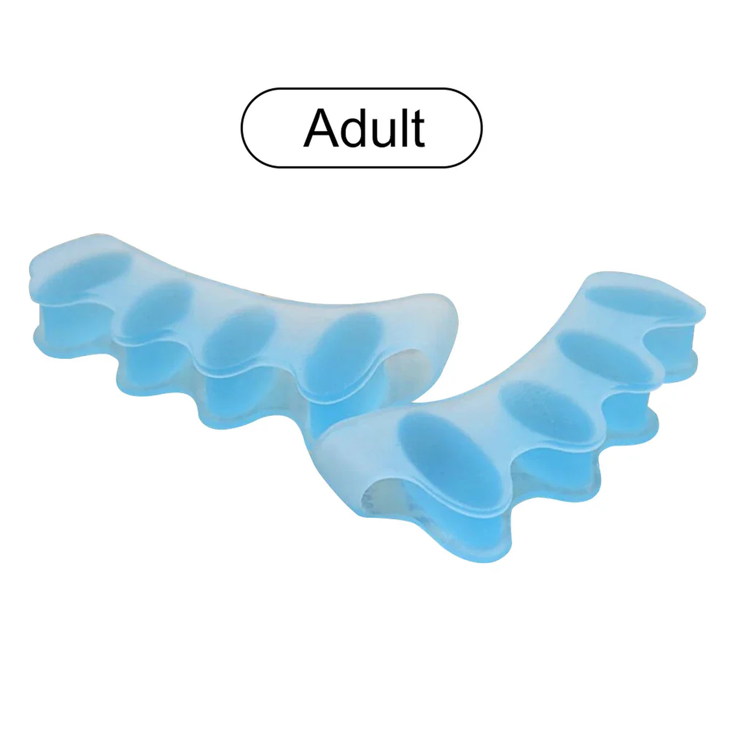 2/4Pcs Toe Separator Corrector Soft Reusable Hallux Valgus Straightener Elastic Bunion Corrector Foot Care Tool for Adult Child