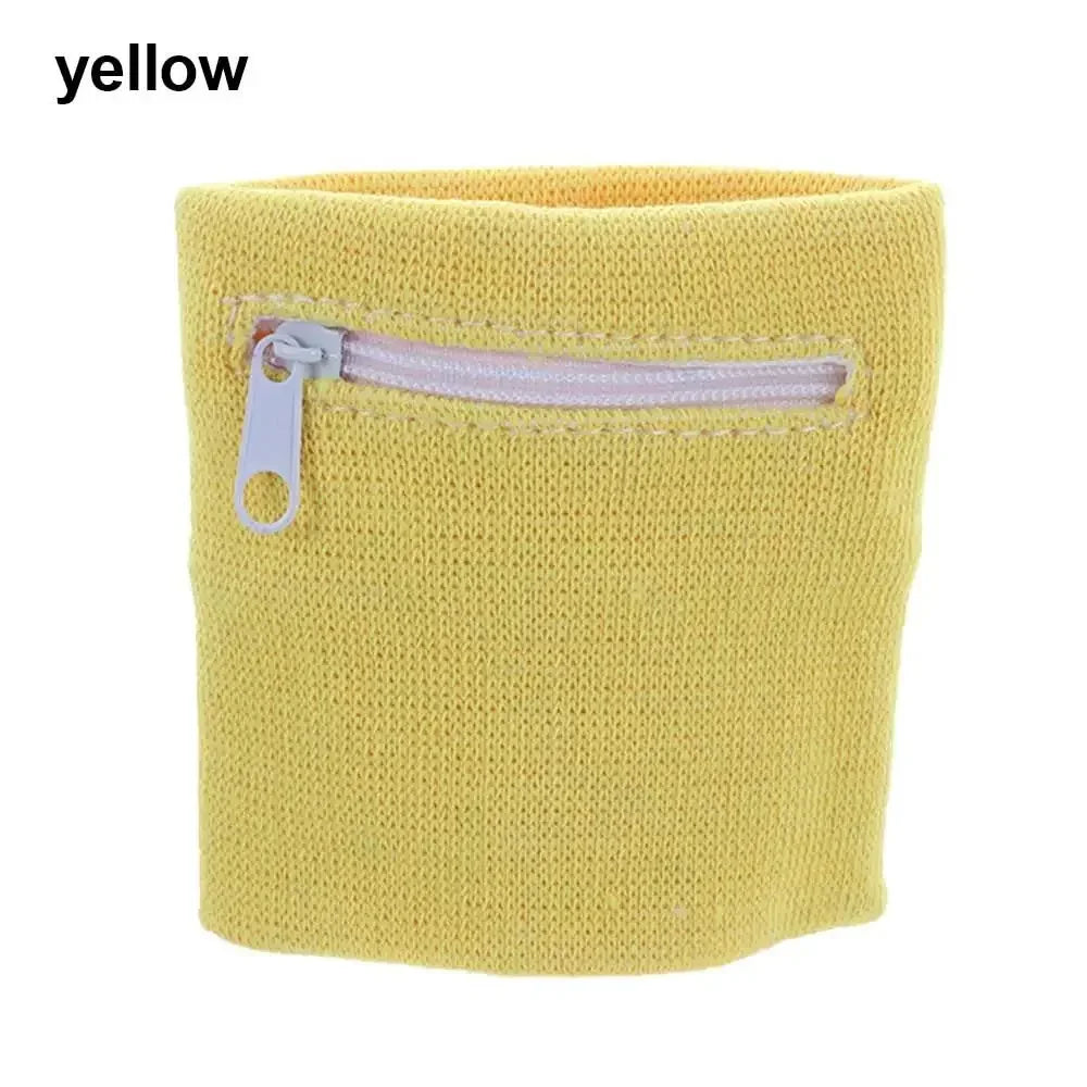 Sports Wristband Zipper Wrist Support Wallet Multifunction Gym Running Arm Band Bag Key Card Storage Bag Cycling Purse Sweatband