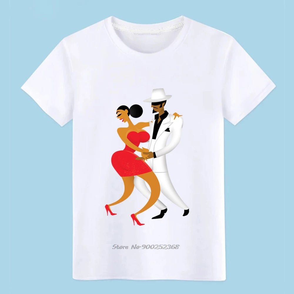 Salsa in Cuba T Shirt  Cotton Tshirt